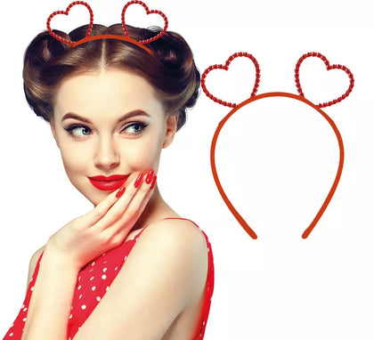 Diadema Metálica de Corazones