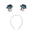 Diadema Muñecos de Nieve con Lentejuelas