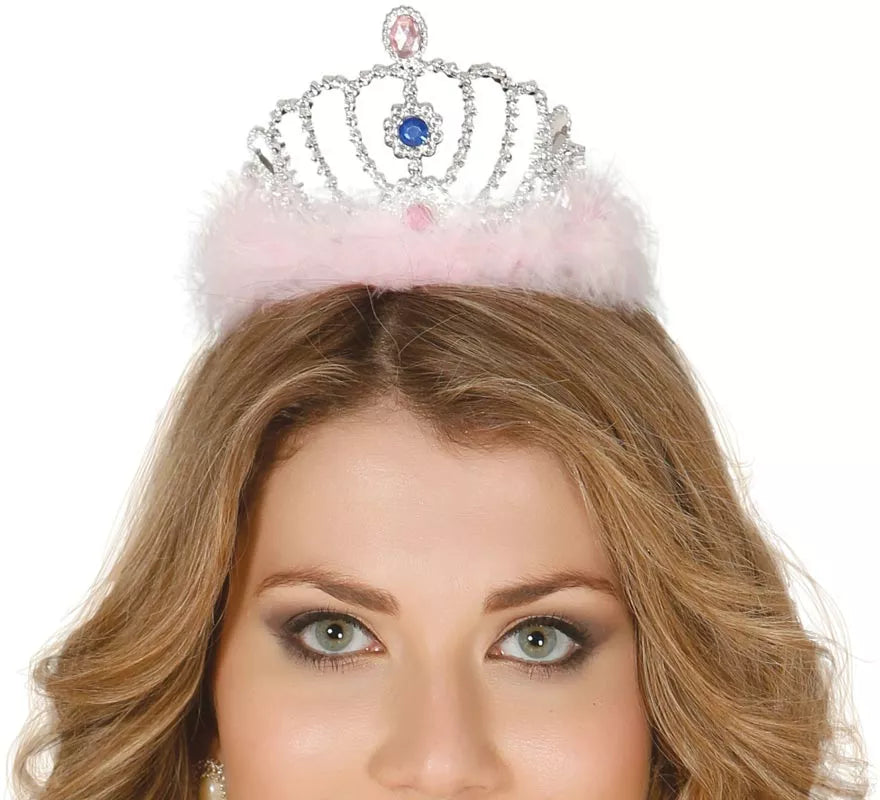 Translation missing: de.Diadema Plata con plumas
