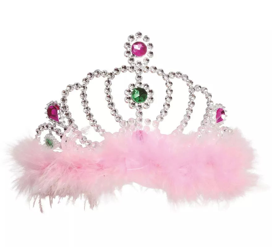 Translation missing: de.Diadema Plata con plumas
