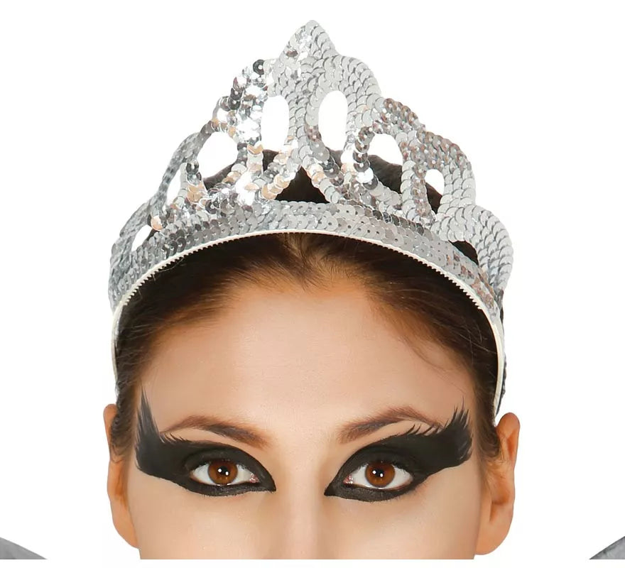 Translation missing: de.Diadema Plata lentejuelas