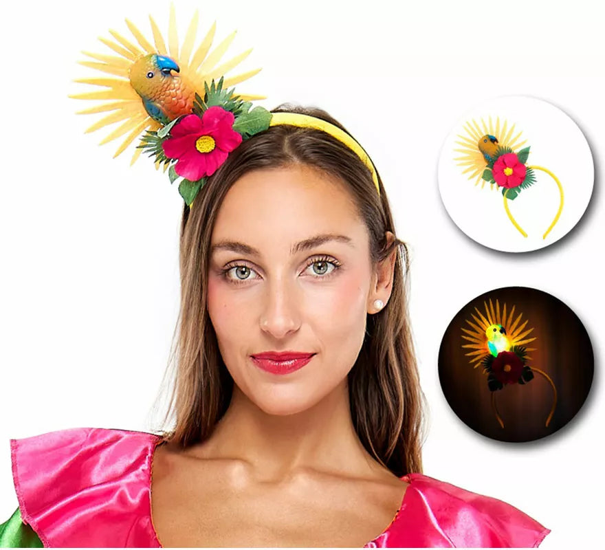 Translation missing: de.Diadema Tropical de Loro con Luz