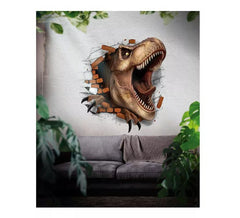 Selbstklebende Dinosaurier-Wanddekoration 70X80 cm