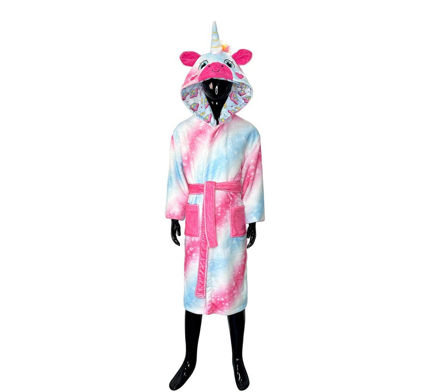 Translation missing: de.Disfraz Albornoz Uri Unicornio para niños