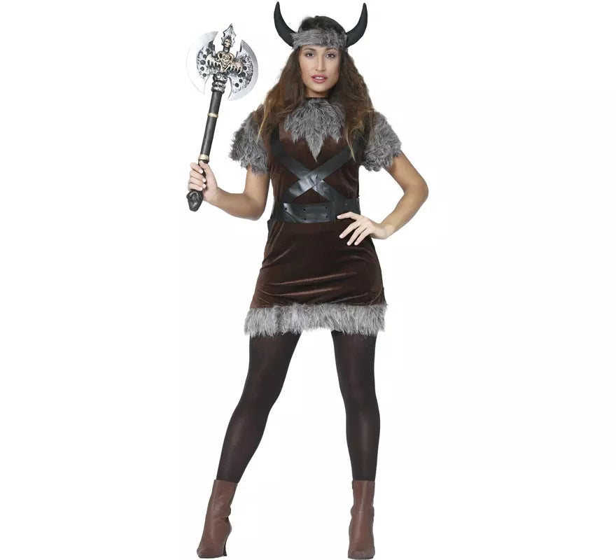 Translation missing: de.Disfraz barato de Vikinga mujer