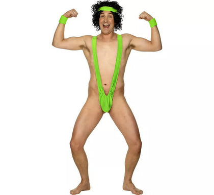 Disfraz Biquini de Borat color verde de Lycra