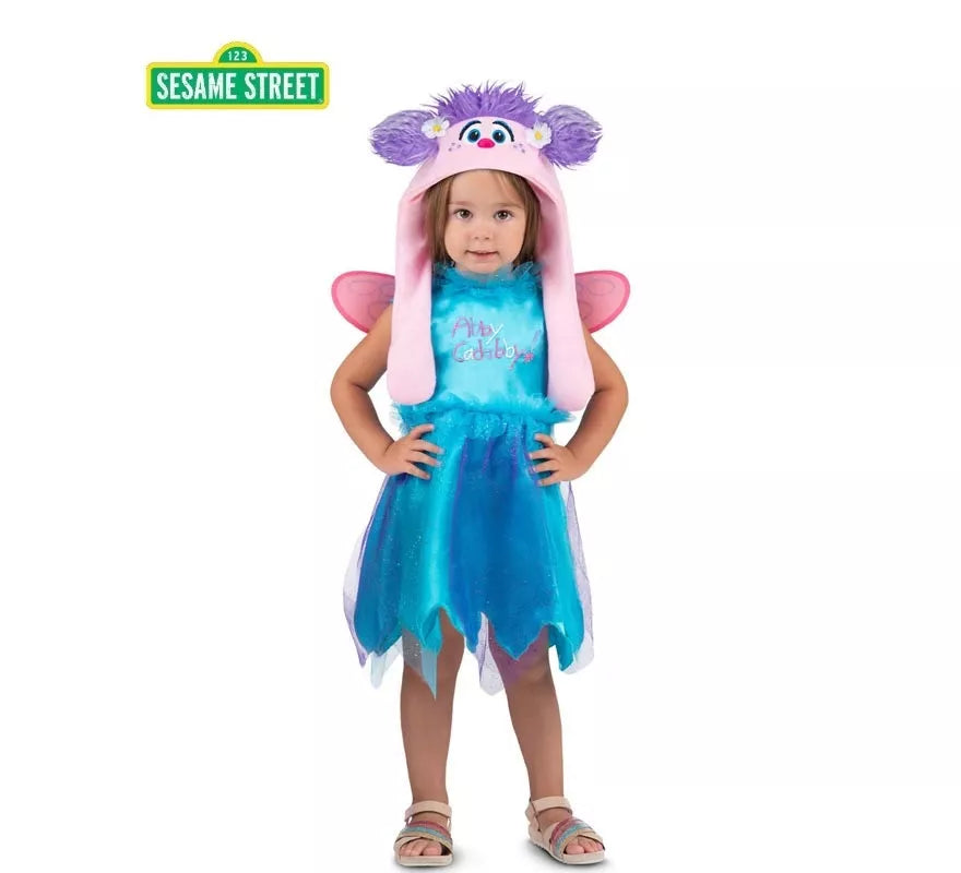 Translation missing: de.Disfraz de Abby Surprise azul con sombrero para bebé y niña
