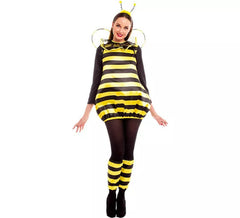 Bienenkostüm mit Kragen für Damen