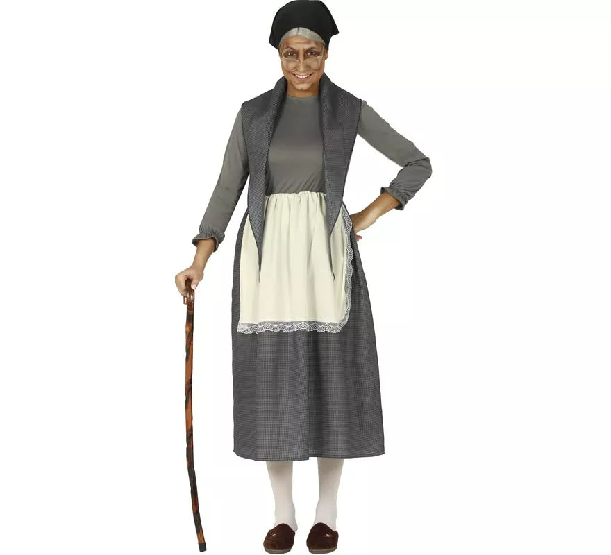 Translation missing: de.Disfraz de Abuela Gris para mujer