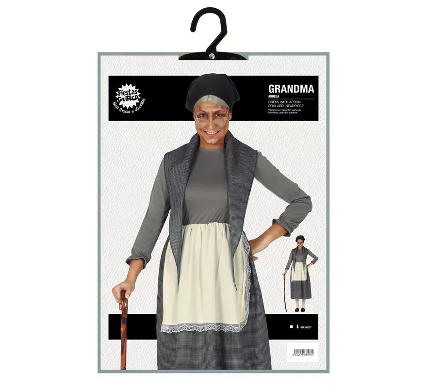 Translation missing: de.Disfraz de Abuela Gris para mujer