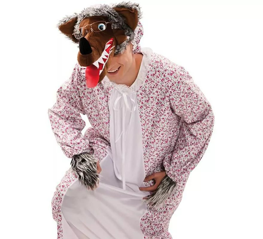 Translation missing: de.Disfraz de Abuela Lobo para hombre