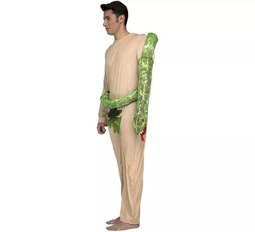 Disfraz de Adán con serpiente para hombre