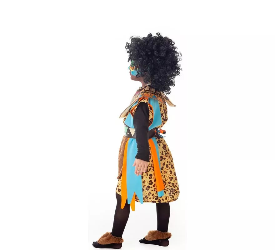 Disfraz de Africana de Tribu para niños