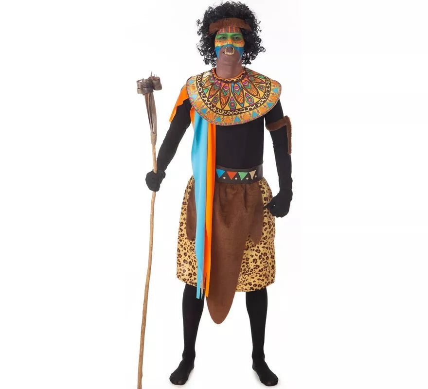 Translation missing: de.Disfraz de Africano de Tribu para hombre