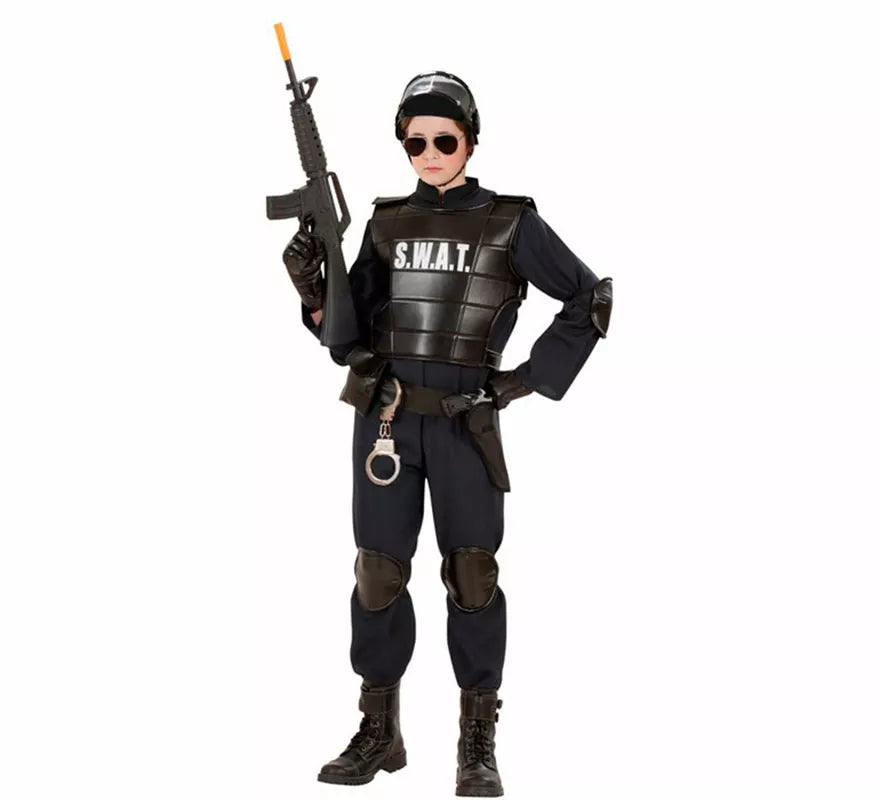 Translation missing: de.Disfraz de Agente Policía SWAT para niño