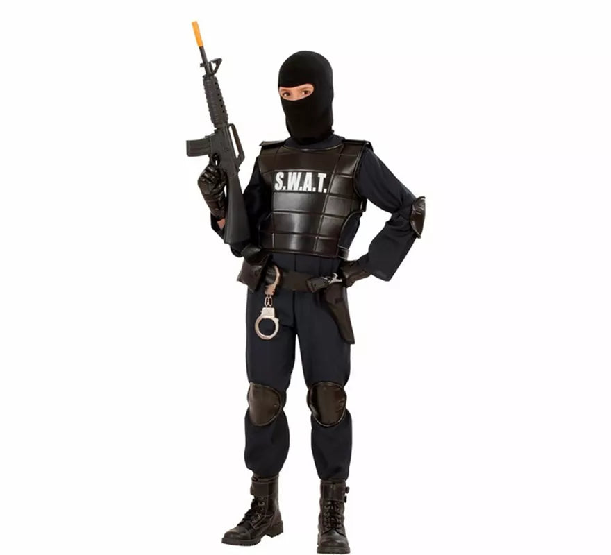 Translation missing: de.Disfraz de Agente Policía SWAT para niño