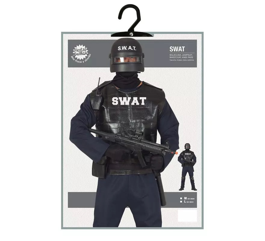 Disfraz de Agente Swat para hombre