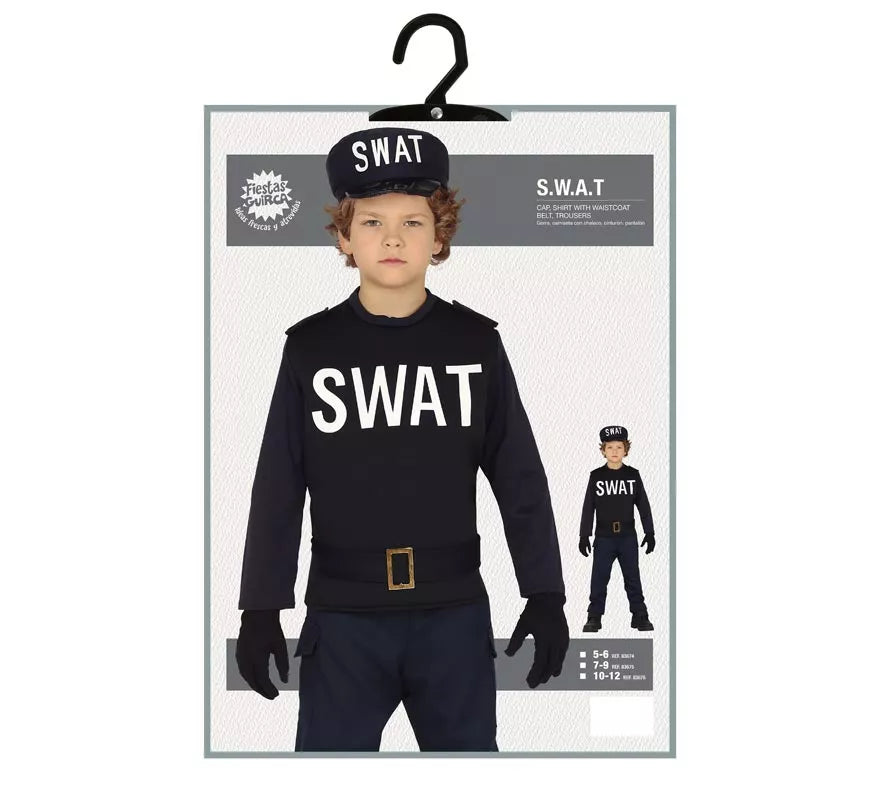 Disfraz de Agente Swat para niño