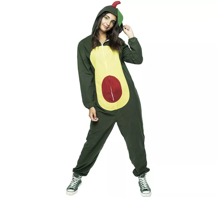 Translation missing: de.Disfraz de Aguacate Verde Oscuro con capucha para mujer