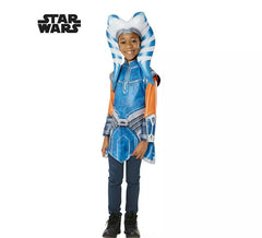 Klassisches Star Wars Ahsoka Tano Kostüm mit Kopfschmuck für Mädchen