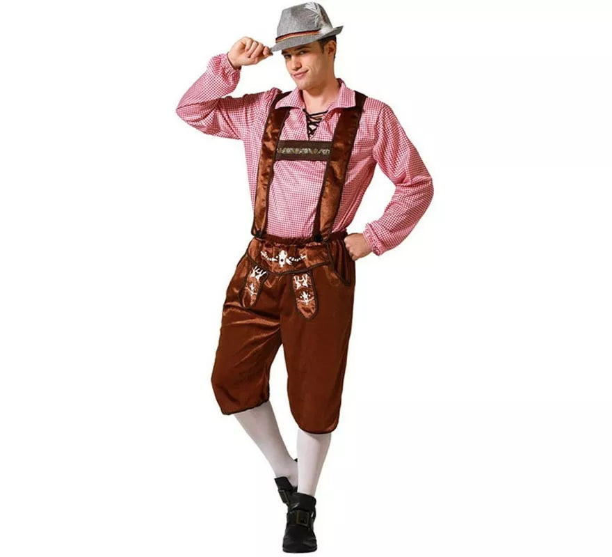 Translation missing: de.Disfraz de Alemán Tradicional Marrón para hombre