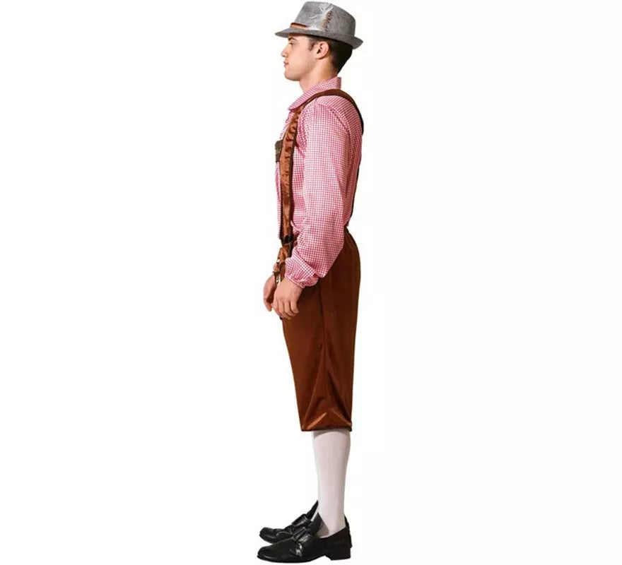 Disfraz de Alemán Tradicional Marrón para hombre