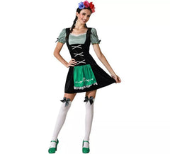 Schwarzes traditionelles deutsches Kostüm für Damen