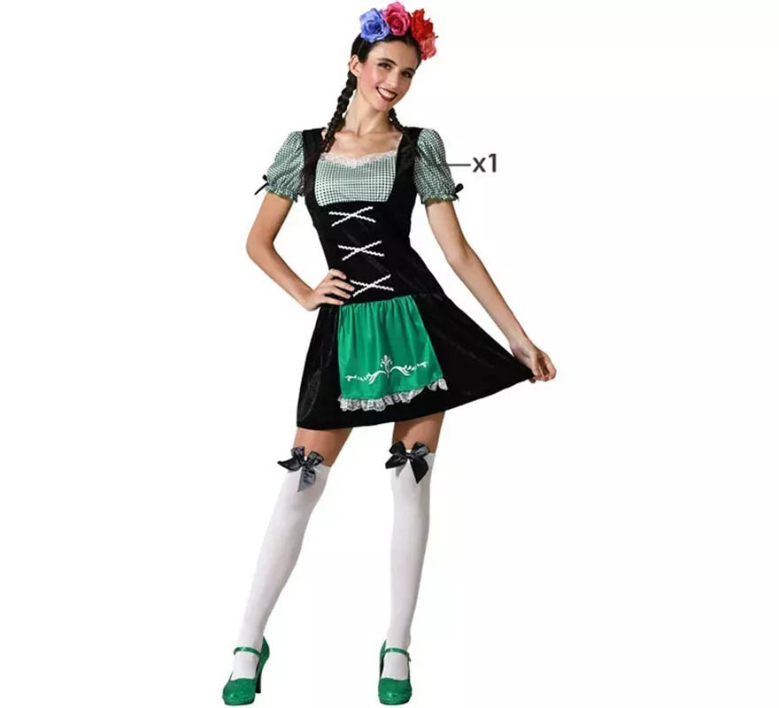 Translation missing: de.Disfraz de Alemana Tradicional negro para mujer