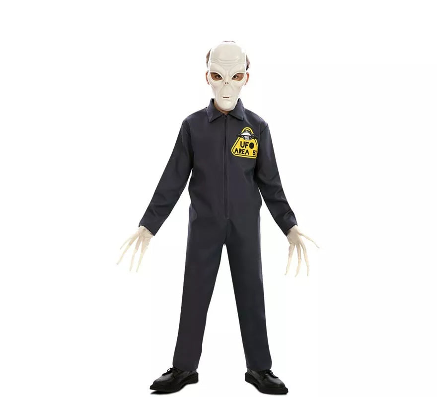 Translation missing: de.Disfraz de Alien Área 51 para niño