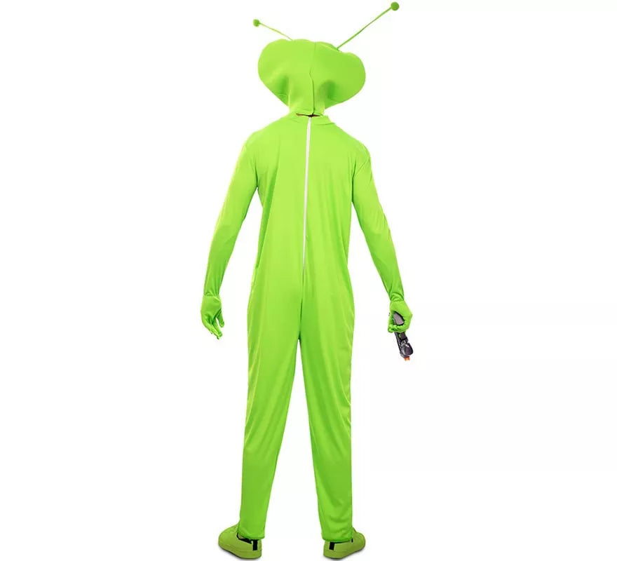 Translation missing: de.Disfraz de Alien clásico verde con máscara para hombre