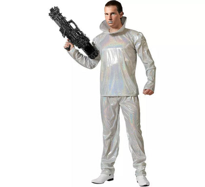 Disfraz de Alienígena plateado para hombre