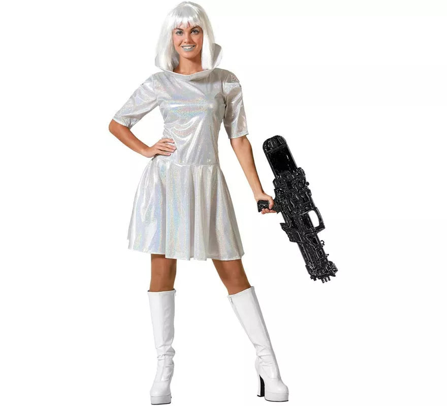 Translation missing: de.Disfraz de Alienígena plateado para mujer
