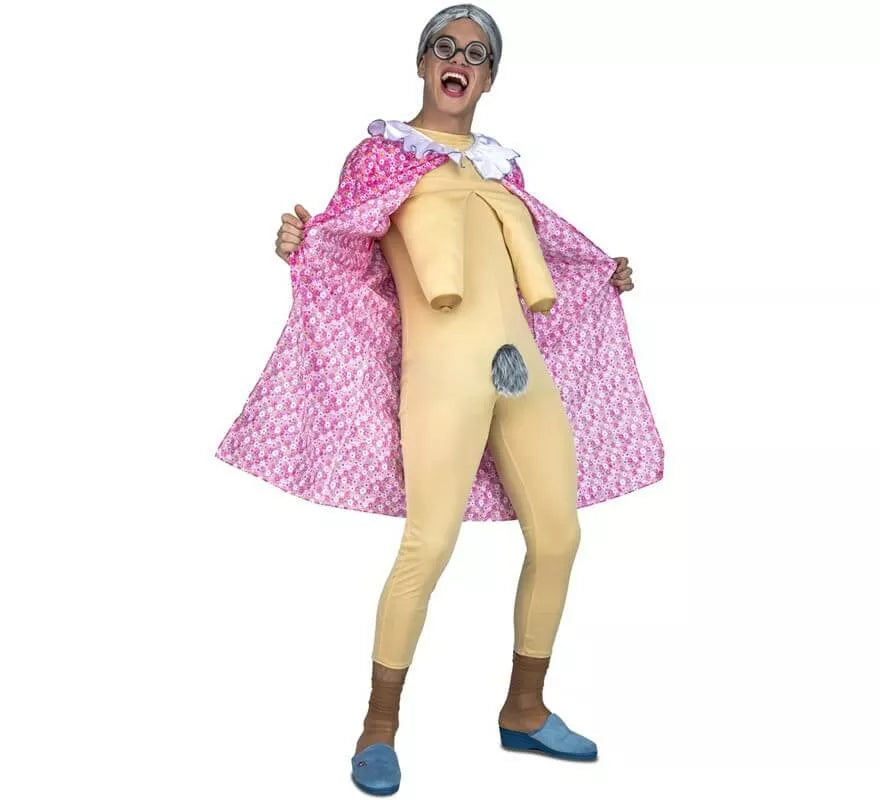 Translation missing: de.Disfraz de Anciana Exhibicionista para hombre