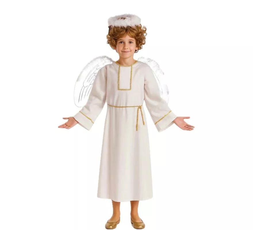 Translation missing: de.Disfraz de Ángel Blanco para niños