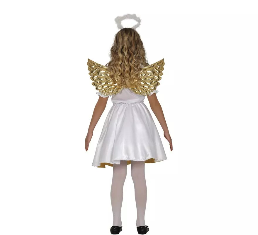 Translation missing: de.Disfraz de Ángel dorado para niña