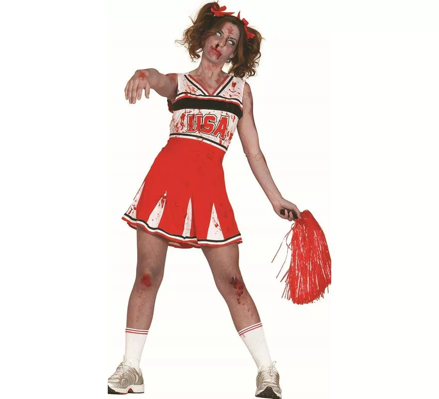 Disfraz de Animadora Cheerleader Zombie