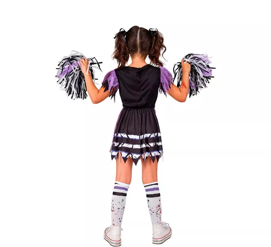Translation missing: de.Disfraz de Animadora Cheerleader Zombie para niña