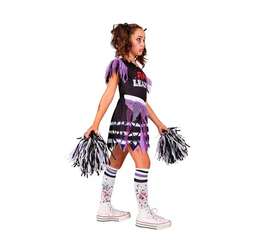 Translation missing: de.Disfraz de Animadora Cheerleader Zombie para niña