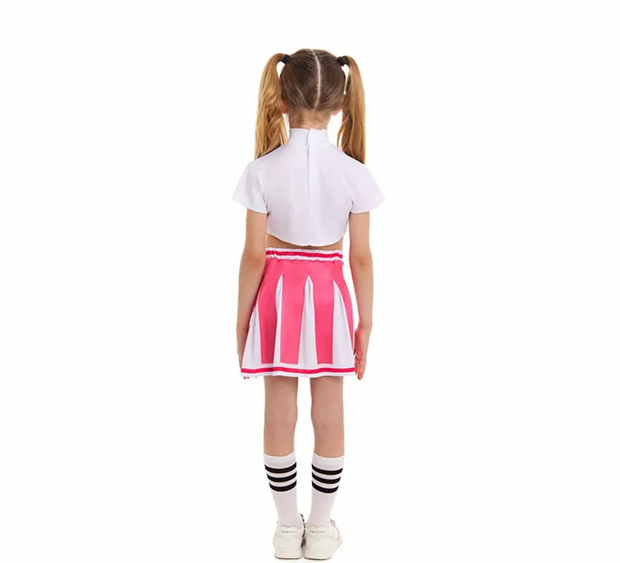 Translation missing: de.Disfraz de Animadora rosa para niña