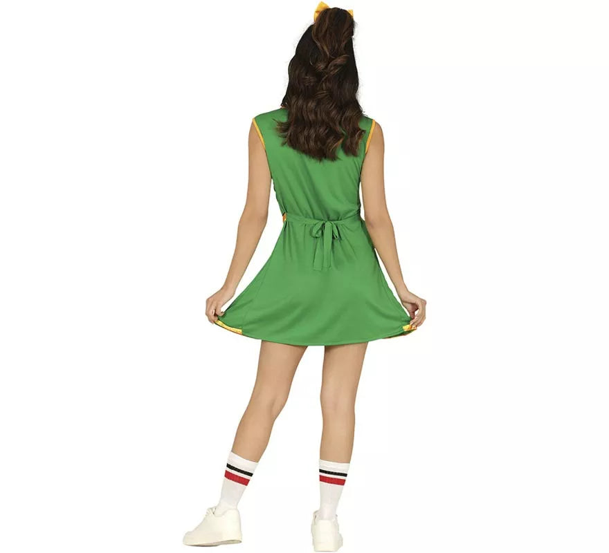 Translation missing: de.Disfraz de Animadora verde para mujer