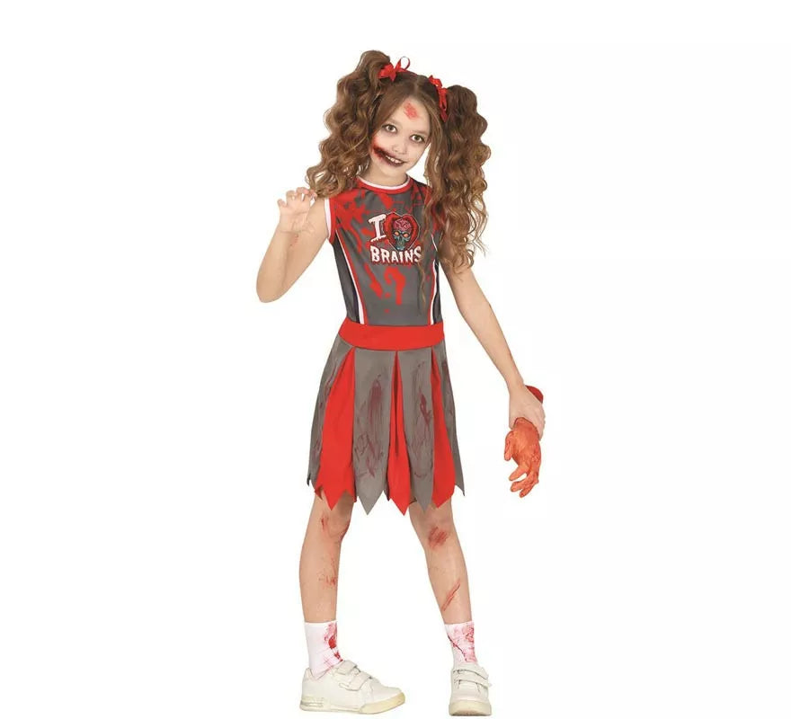 Translation missing: de.Disfraz de Animadora Zombie para niña