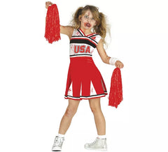 Zombie Cheerleader Kostüm für Mädchen
