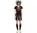 Disfraz de Animadora Zombie Team negro para mujer