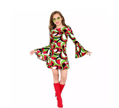 70er-Jahre-Groovy-Style-Kurzkleid-Kostüm für Damen