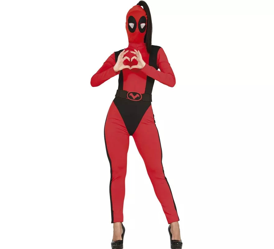 Translation missing: de.Disfraz de Anti heroína Roja para mujer