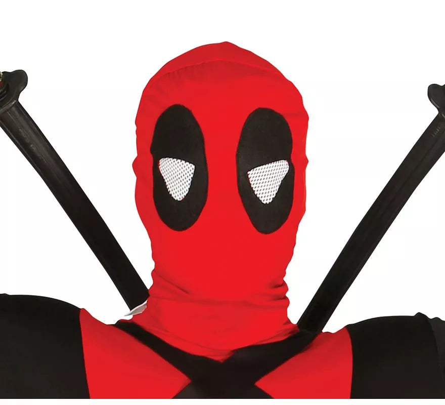 Disfraz de Antihéroe rojo y negro para hombre