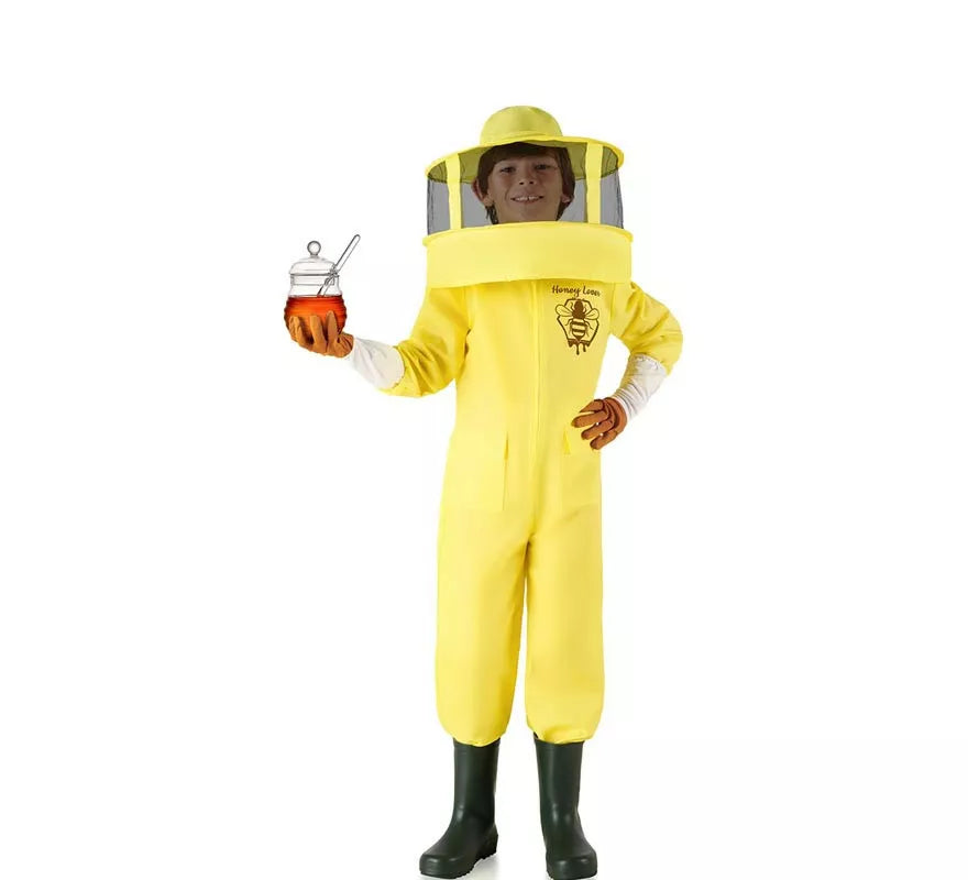 Translation missing: de.Disfraz de Apicultor Profesional amarillo para niño