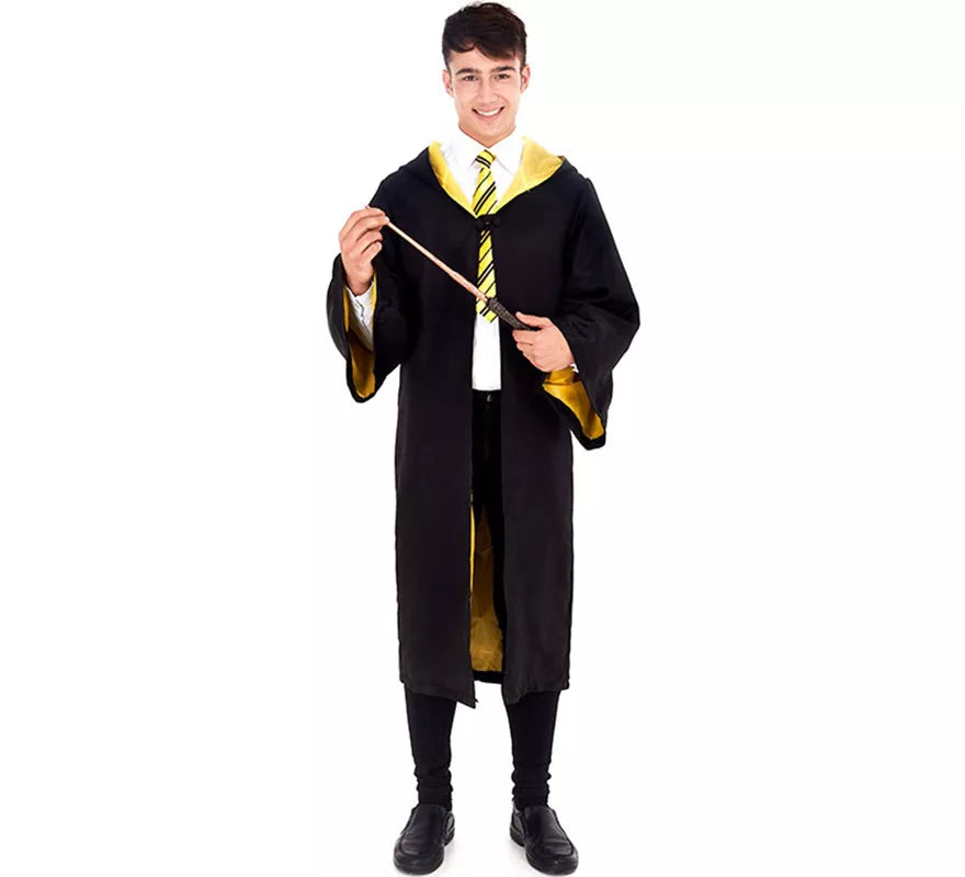 Translation missing: de.Disfraz de Aprendiz de Mago Amarillo para hombre