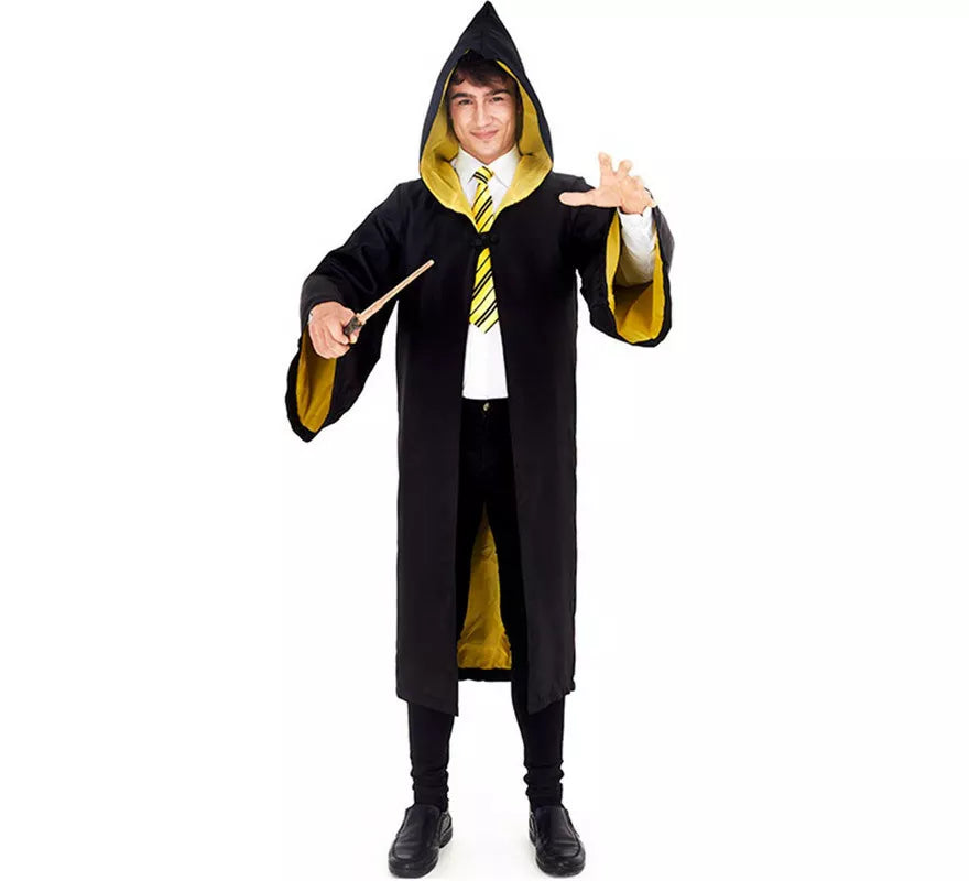 Translation missing: de.Disfraz de Aprendiz de Mago Amarillo para hombre
