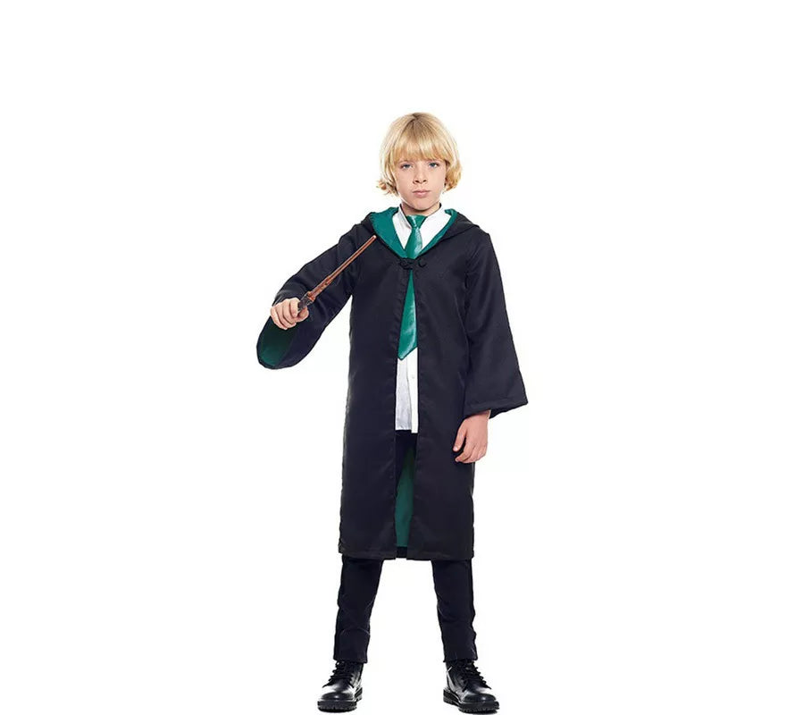 Disfraz de Aprendíz de Mago Verde para niño